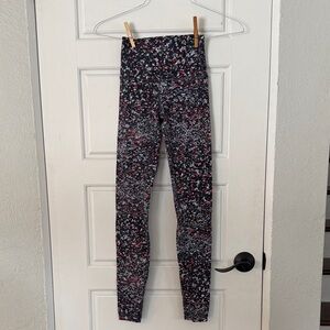 lululemon athletica Black and Red Patterned Align Leggings